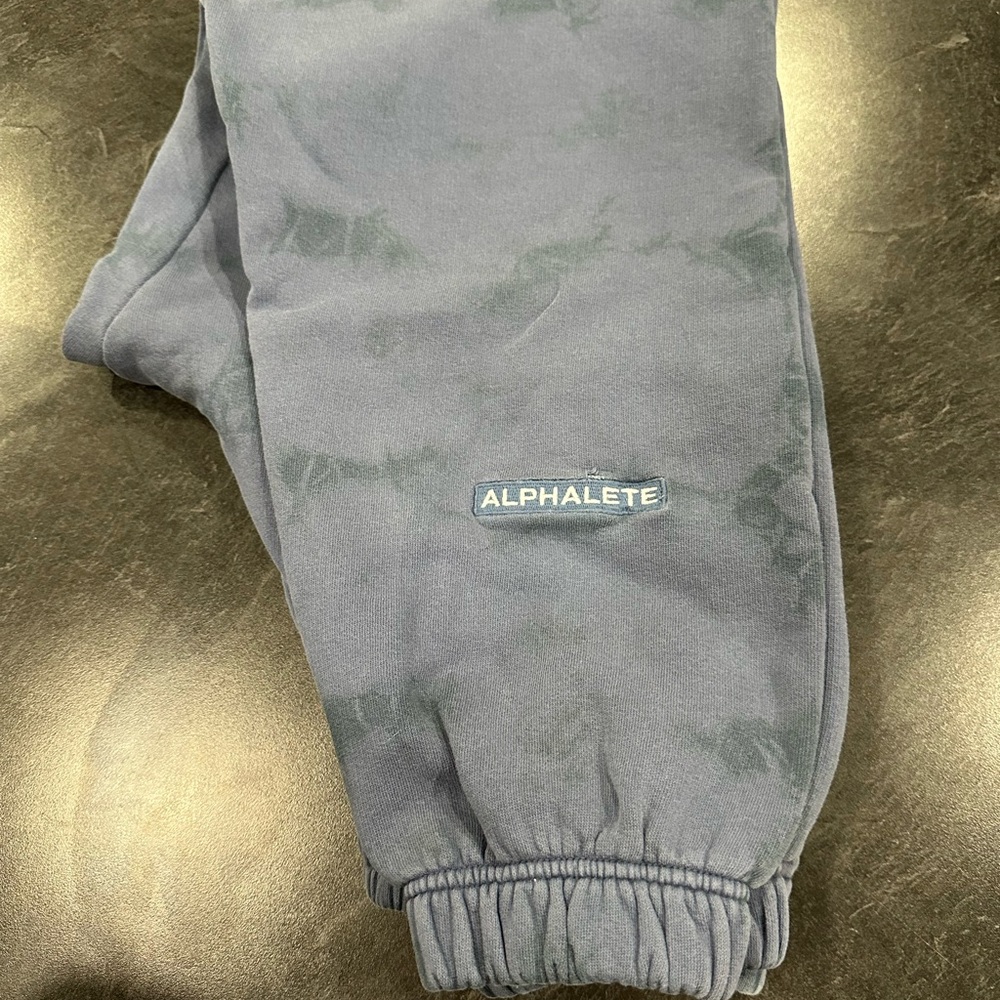 Alphalete Blue Tie-Dye Joggers